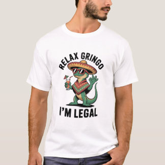 Mexikansk gåva, lustig mexikan, slappna av Gringo T Shirt