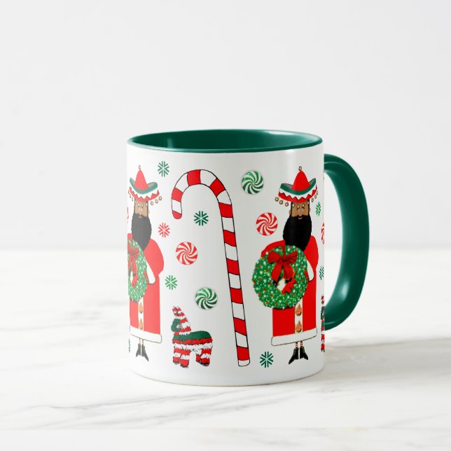 Mexikansk God Jul Tomte Mugg (Framsida höger)