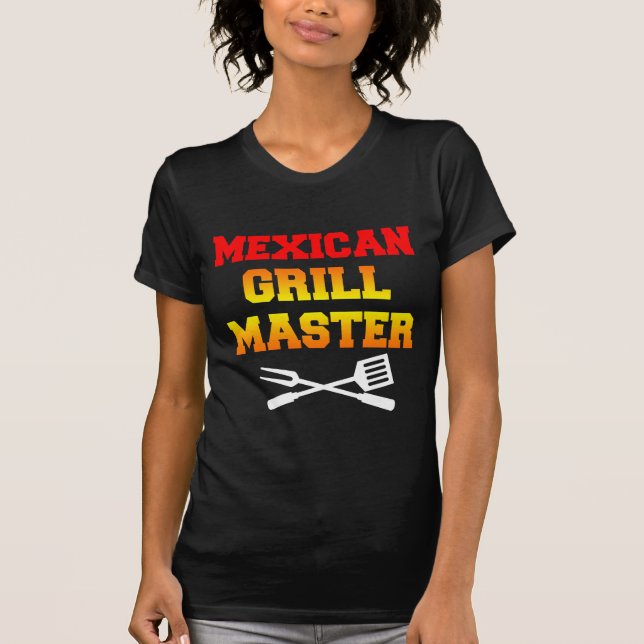 Mexikansk Grill Master (PÅ MÖRK) T Shirt (Framsida)