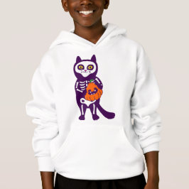 mexikansk halloween-kattskeletonpumpa t shirt