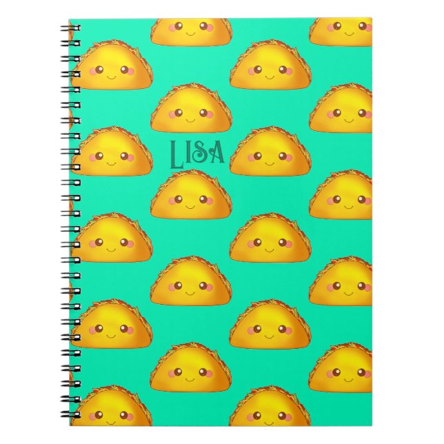 Mexikansk hårdnackad Snäcka för marint nötkött Tac Anteckningsbok (Framsidan)