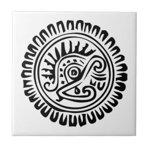 Mexikansk hieroglyf(Maya) Kakelplatta