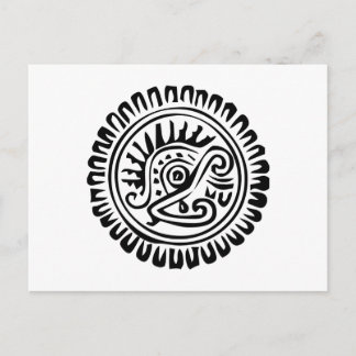 Mexikansk hieroglyf(Maya) Vykort