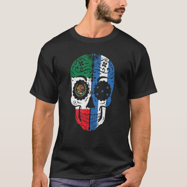 Mexikansk honduran Flagga Mexiko Honduras Sugar Sk T Shirt (Framsida)