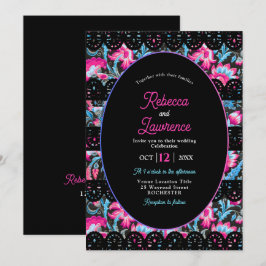 Mexikansk inbjudan till färgat bröllop