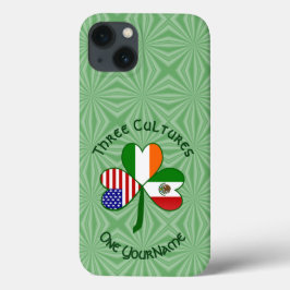 Mexikansk irländsk amerikansk flagg Shamrock Perso