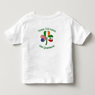 Mexikansk irländsk amerikansk flagg Shamrock Perso T Shirt