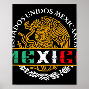 Mexikansk Jacka av Arm Mexiko Aguila Escudo Na Poster