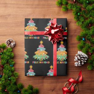 Mexikansk jul Feliz Navidad Presentpapper