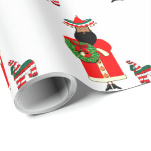 Mexikansk julklappsinsvepningspapper presentpapper
