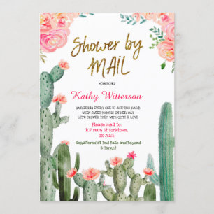 Mexikansk Kactus Baby Shower via post Inbjudningar