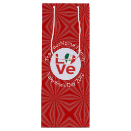Mexikansk KÄRLEK Hjärtflagga Valentine Personlig 