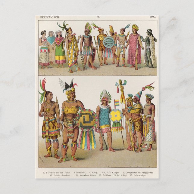 Mexikansk klänning vykort (Framsida)