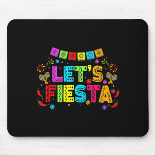 Mexikansk Låt Fiesta Fest Banner Färgrik Cinco De Musmatta
