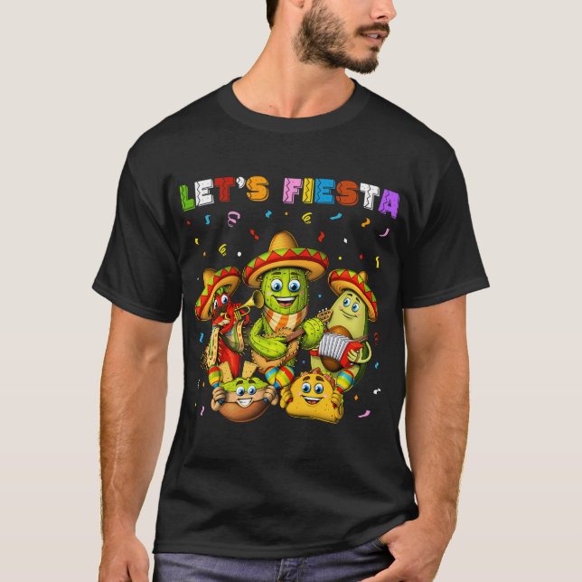 Mexikansk låt oss festa t shirt (Framsida)