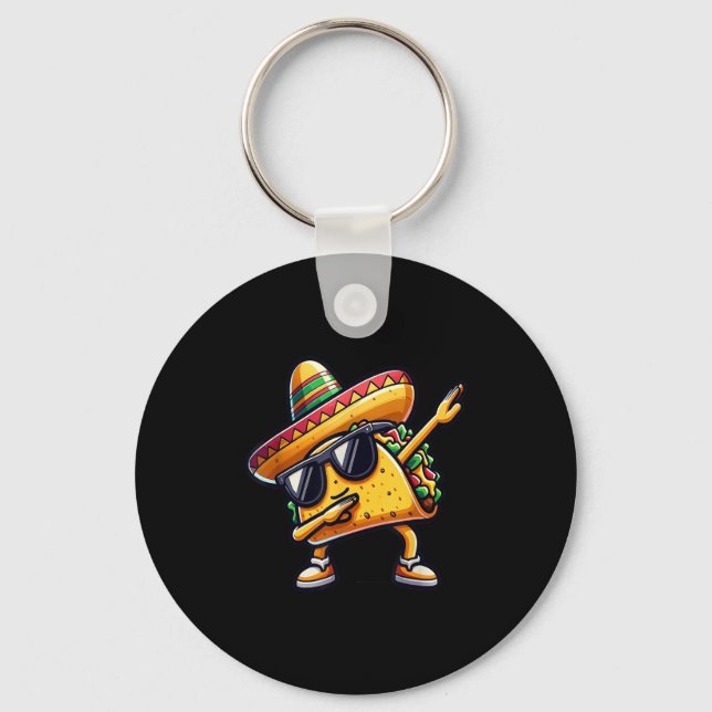 Mexikansk livsmedelsdocka Taco Nyckelring (Framsida)