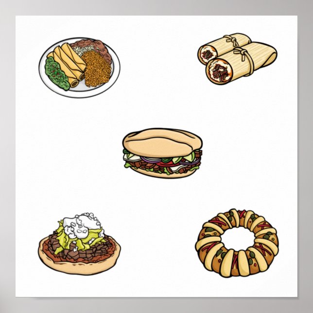 Mexikansk livsmedelsinsamling poster (Framsidan)