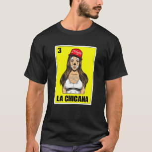 Mexikansk lott för kvinnor Usa Chingona La Chicana T Shirt