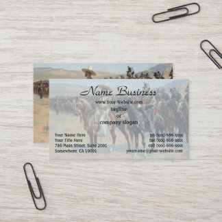 Mexikansk major av Frederic Remington Visitkort