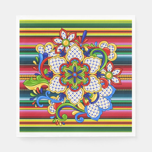 Mexikansk Mandala Pappersservett (Framsidan)