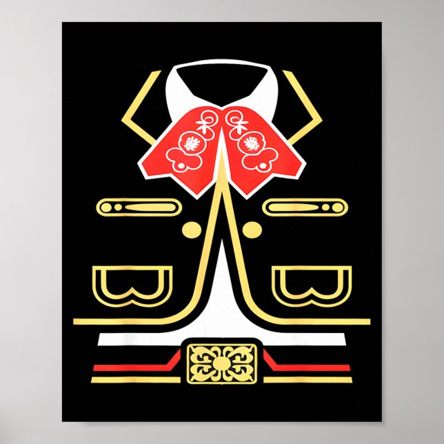 Mexikansk mariachi halloween kostym charro cinco d poster (Framsidan)