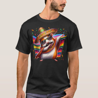 Mexikansk Marsvin Hamster Djur Fest Firande T Shirt