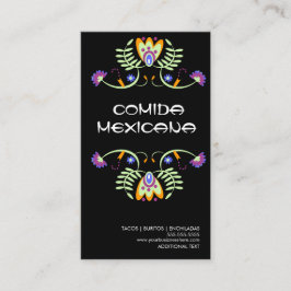 Mexikansk mat Food Truck Logotyp Visitkort