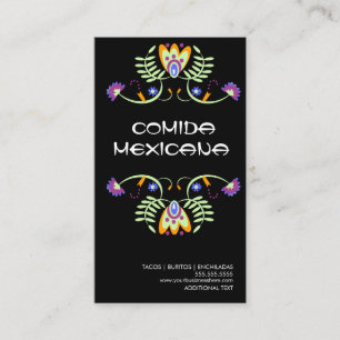 Mexikansk mat Food Truck Logotyp Visitkort
