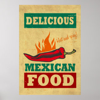 Mexikansk mat poster