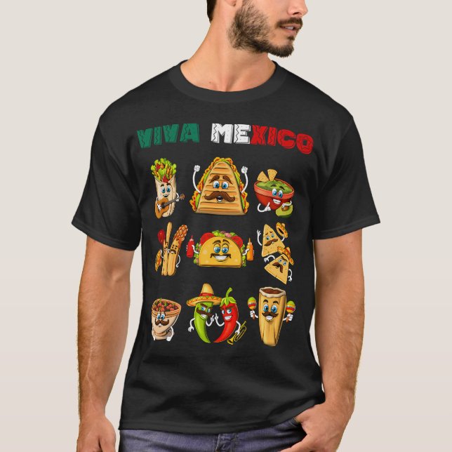 Mexikansk mat t shirt (Framsida)
