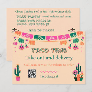Mexikansk mat Taco Takeaway eller Leverans Platt M Meny
