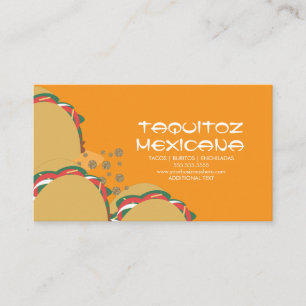 Mexikansk mat Tacos Mexiko Visitkort
