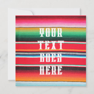 mexikansk mexico poncho serape-bakgrund inbjudningar