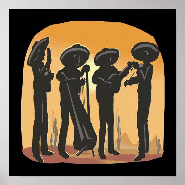 Mexikansk musik poster (Framsidan)