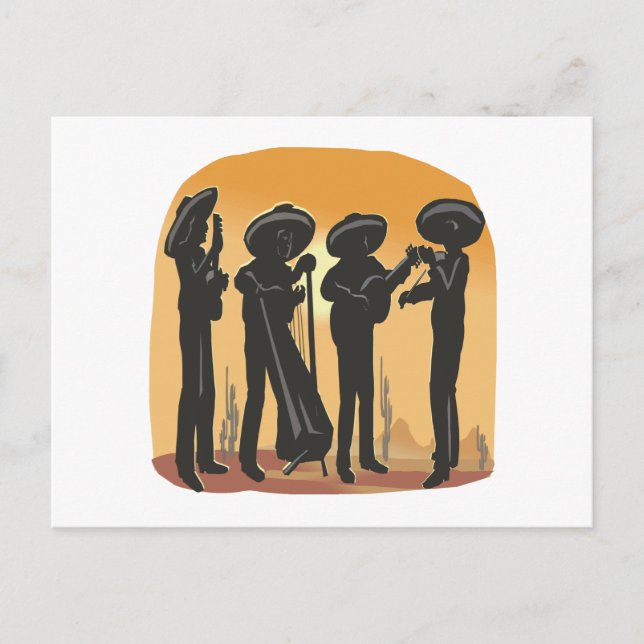 Mexikansk musik vykort (Framsida)