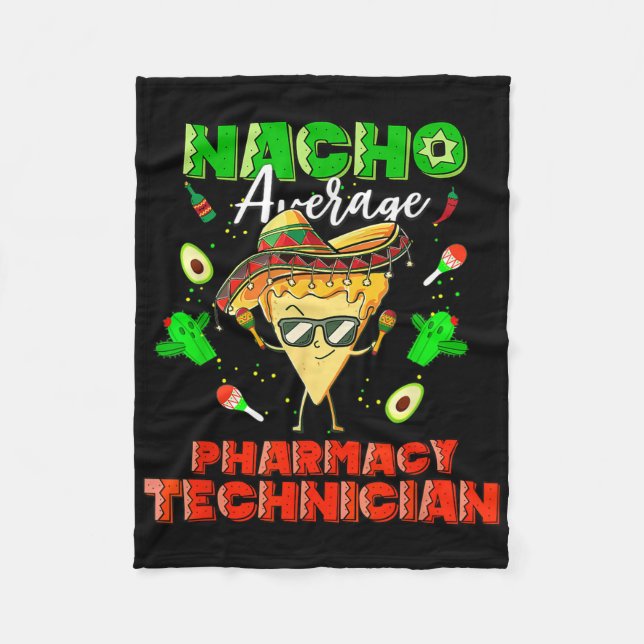 Mexikansk Nacho Average Pharmacy Technician Fleecefilt (Framsidan)