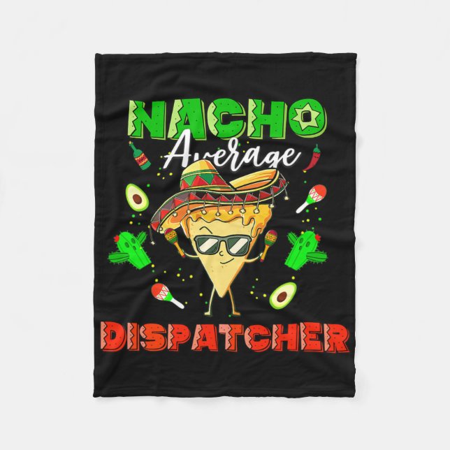 Mexikansk Nacho Genomsnittlig Dispatcher Fleecefilt (Framsidan)