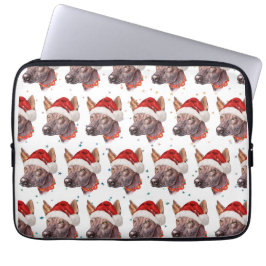 Mexikansk nakenhund julstjärnor laptop fodral