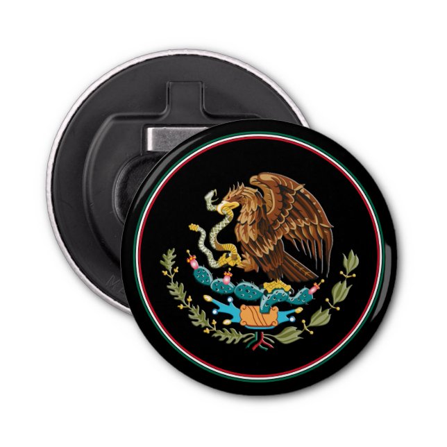 Mexikansk öppnare för Flaska, Mexiko Emblem/Party (Framsidan)