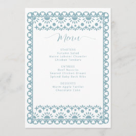 Mexikansk papel Picado Cielito Lindo Baby Shower Meny