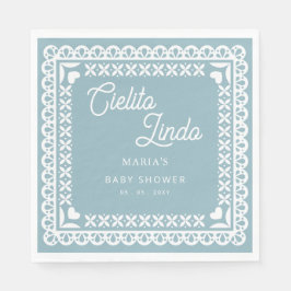 Mexikansk papel Picado Cielito Lindo Baby Shower Pappersservett