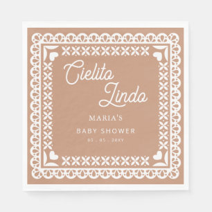 Mexikansk papel Picado Cielito Lindo Baby Shower Pappersservett