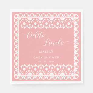 Mexikansk papel Picado Cielito Lindo Baby Shower Pappersservett