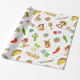 Mexikansk Party med Papprare rullning Presentpapper