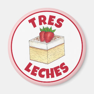 Mexikansk pastel de Tres Lords Cake Baking Dessert Magnet