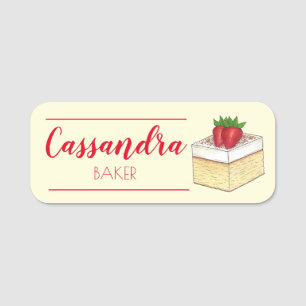Mexikansk pastel de Tres Lords Cake Baking Dessert Namnbricka