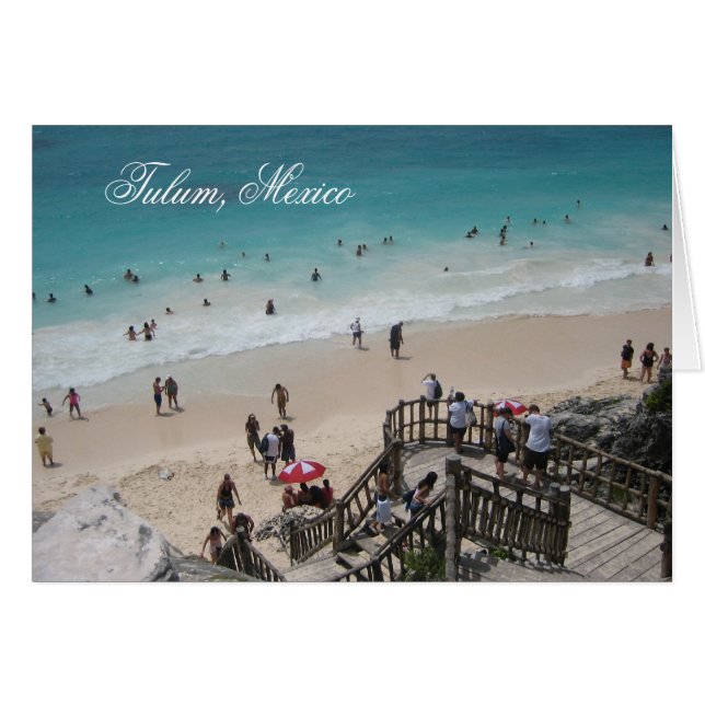 Mexikansk persikan hälsningskort (Framsidan Horizontal)