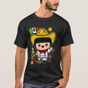 Mexikansk Pojke Handgjorda Mexikanska Dockor Norte T Shirt