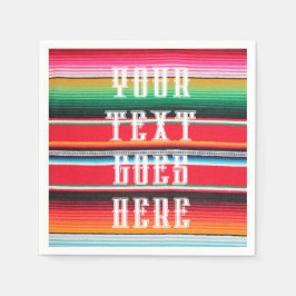 Mexikansk poncho filet cinco de mayo, anpassningsb pappersservett