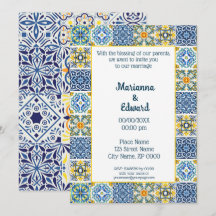 Mexikansk pratavera Design Wedding-inbjudan
